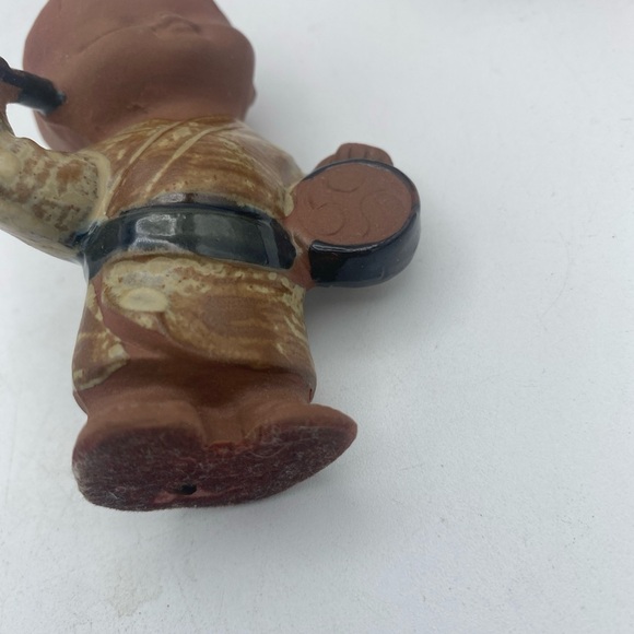 Vtg Japanese Red Clay Pottery Children holding Instruments figurines set of 3 4” - Picture 16 of 16